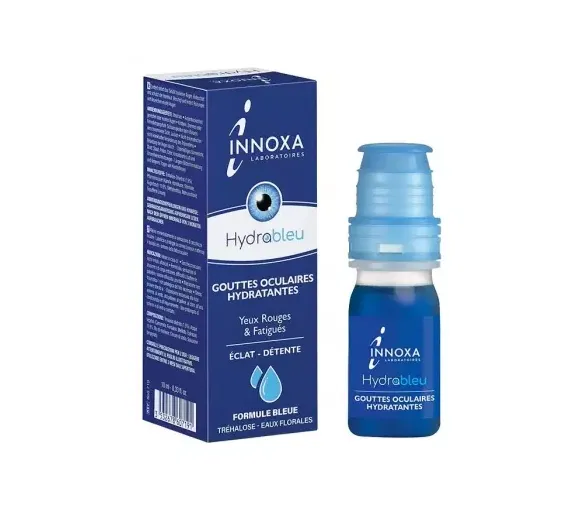 Hydrableu Gouttes oculaires hydratantes yeux rouges et fatigués formule bleue Innoxa - flacon de 10ml - image 1