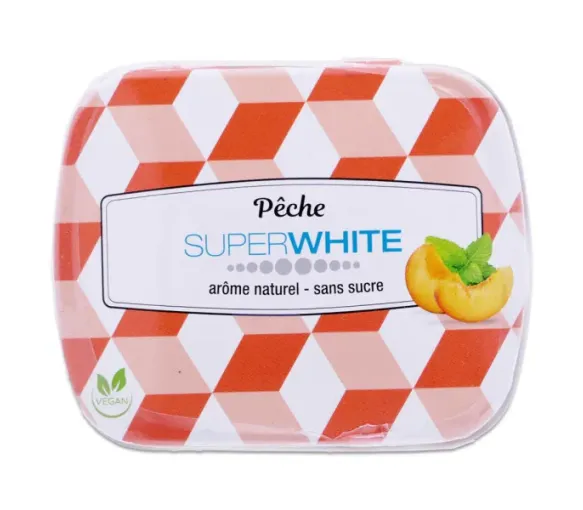 Pastilles pêche Superwhite - boite de 50 pastilles
