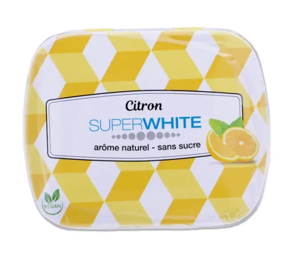 Pastilles citron Superwhite - boite de 50 pastilles