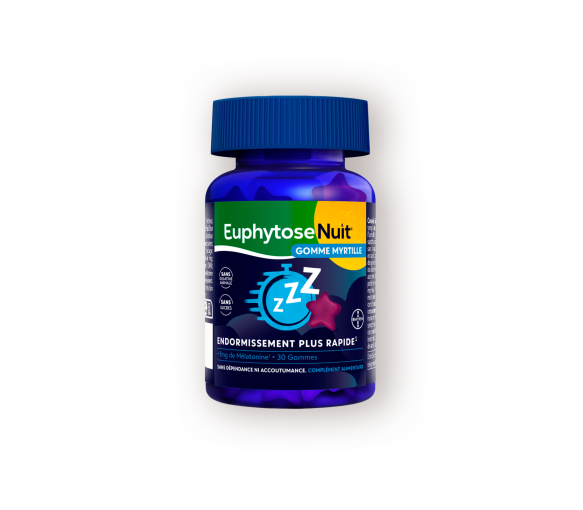 EuphytoseNuit® Gomme Myrtille Sommeil Mélatonine 30 Gommes - image 1