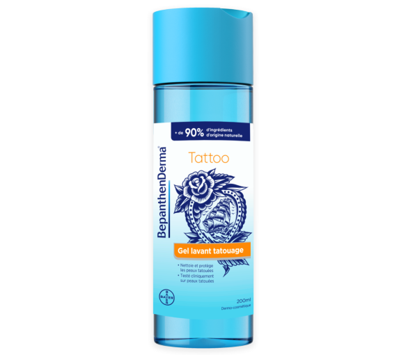 BepanthenDerma® Tattoo Gel Lavant, apaise et protège les peaux tatouées - flacon de 200ml - image 1