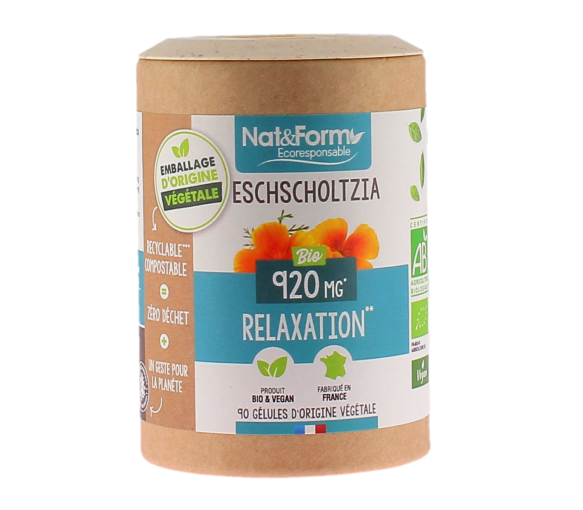 Eschscholtzia bio Relaxation Nat&Form - pot de 90 gélules - image 1
