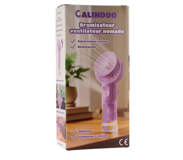 Brumisateur ventilateur nomade USB Calindoo - un brumisateur - image 1