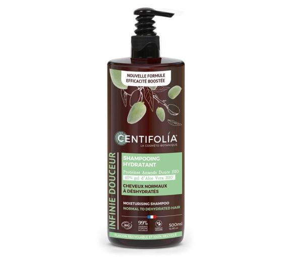Shampoing hydratant bio Centifolia - flacon-pompe de 500ml - image 1