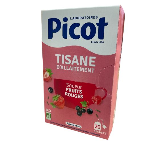 Tisane d'allaitement saveur fruits rouges Picot - boite de 20 sachets