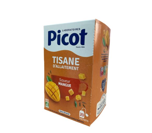 Tisane d'allaitement saveur mangue Picot - boite de 20 sachets
