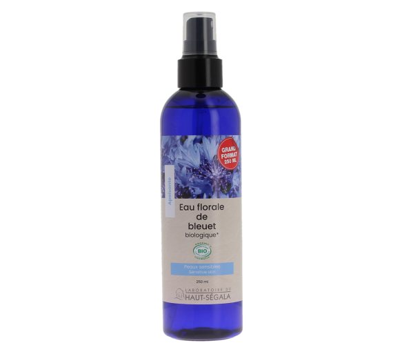 Eau Florale de bleuet bio Laboratoire Haut-Ségala - spray de 250ml