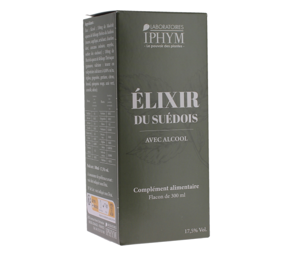 Élixir du suédois avec alcool Iphym - flacon de 300ml - image 1