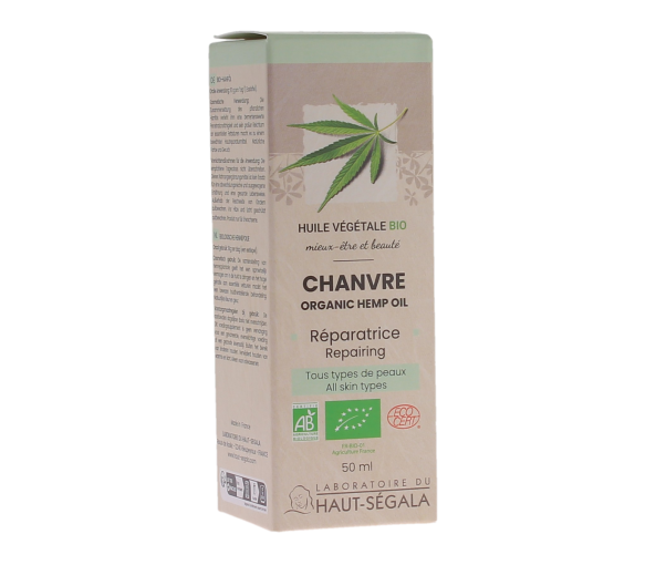 Huile de chanvre bio réparatrice Haut-Ségala- flacon de 50ml - image 1