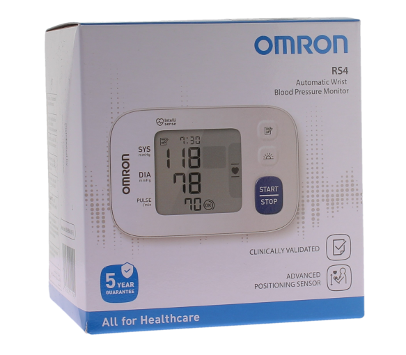 Tensiomètre électronique poignet rs4 Omron - boite d'un tensiomètre + brassard - image 1