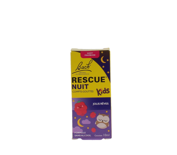 Rescue nuit kids compte-gouttes jolis-rêves goût framboise - flacon de 10ml - image 1
