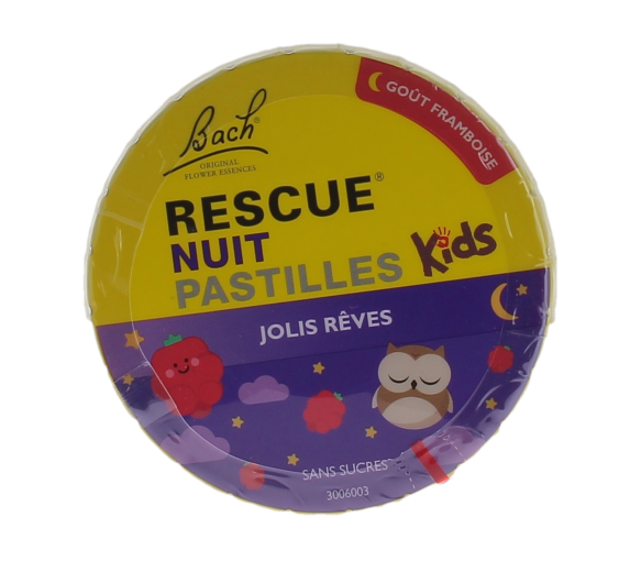 Pastilles rescue nuit kids jolis rêves goût framboise - boite de 50g - image 1