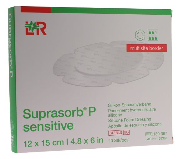 Suprasorb P sensitive multisite Lohmann & Rauscher - 10 unité de 12x15 cm