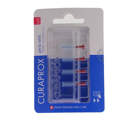 Recharge brossettes interdentaires taille 405 perio refill Curaprox - boite de 4 recharges - image 1