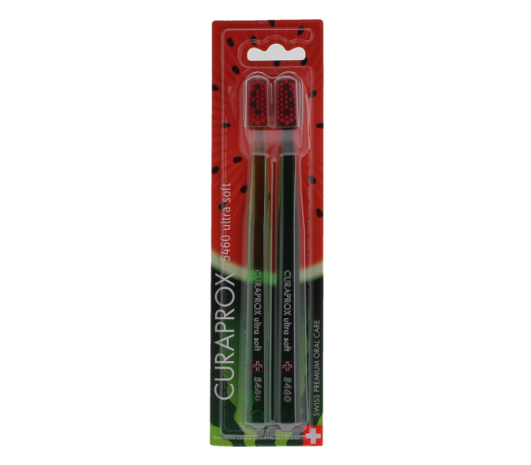 Brosse à dents cs 5460 ultra soft watermelon Curaprox - lot de 2 brosses à dents - image 1
