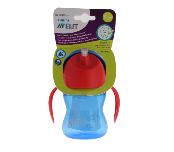 Avent tasse avec paille bleu 9 mois et + Philips - tasse de 200ml - image 1