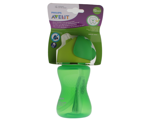 Avent tasse avec paille verte 12 mois et + Philips - tasse de 300ml - image 1