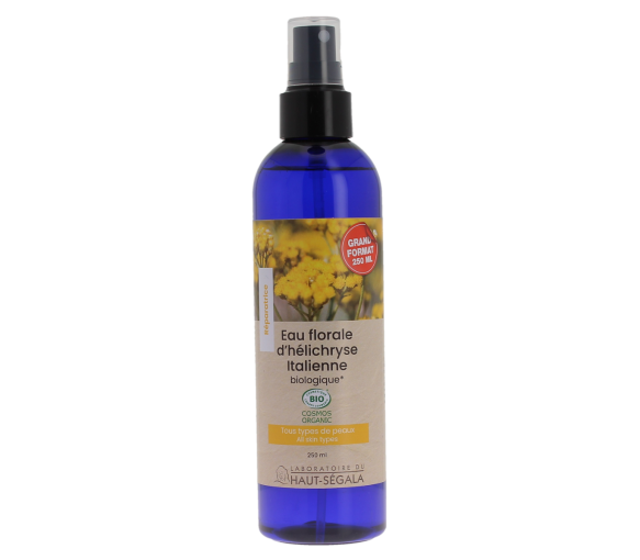 Eau florale d'Hélichryse italienne bio Haut-Ségala - flacon de 250 ml