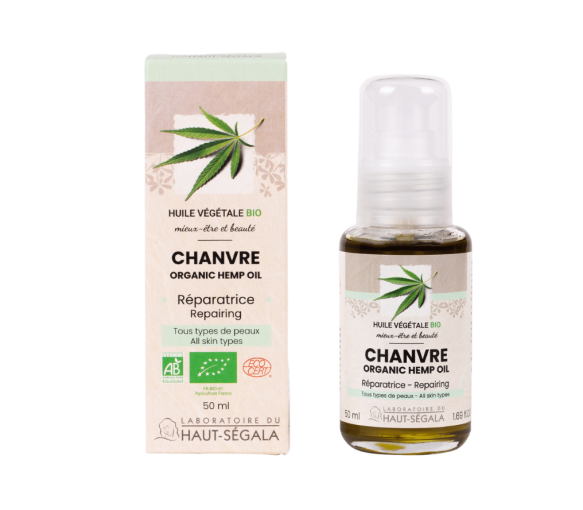 Huile végétale bio chanvre Haut-ségala - flacon de 100ml