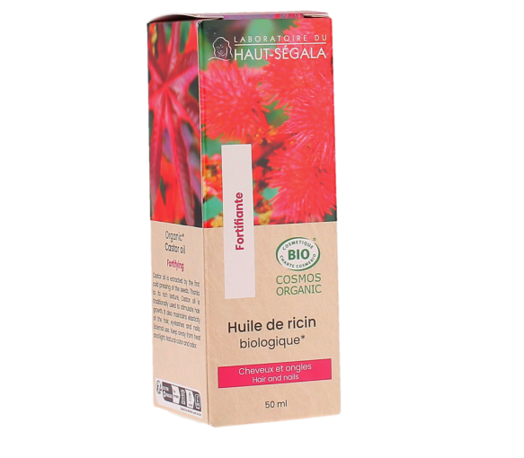 Huile de Ricin Bio Fortifiante Laboratoire Haut-Ségala - flacon de 50 ml