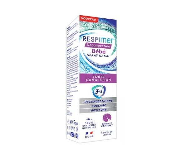 Spray nasal bébé décongestion Respimer - spray de 100ml