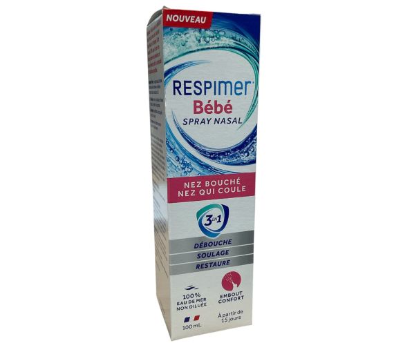 Spray nasal bébé nez bouché Respimer - spray de 100ml