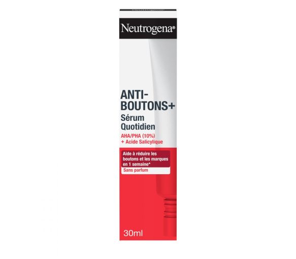Anti-bouton+ sérum quotidien AHA/PHA Neutrogena - tube de 30ml - image 1