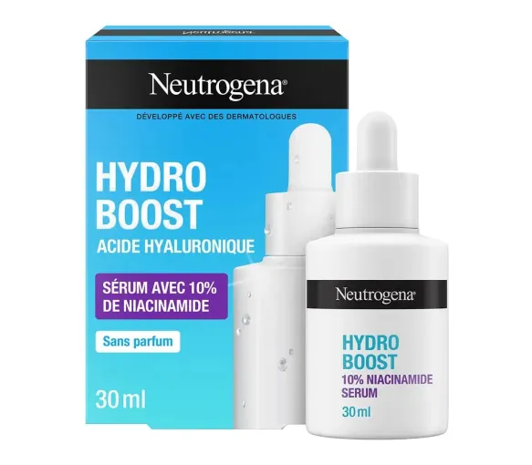 Sérum Hydro Boost acide hyaluronique + 10% niacinamide Neutrogena - flacon-pipette de 30ml - image 1
