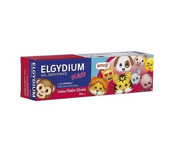 Dentifrice enfant 3-6 ans arôme fraise givrée Elgydium kids - tube de 50ml