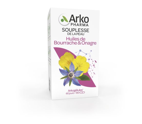 Arkogélules Huile d'onagre et bourrache Arkopharma - pot de 180 gélules - image 1
