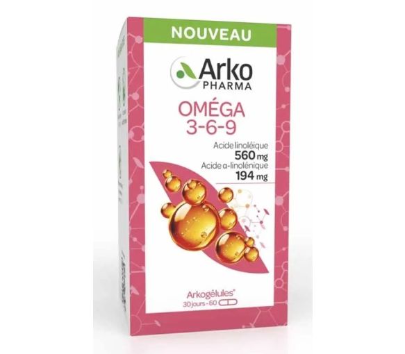 Arkogélules Oméga 3-6-9 Arkopharma - boîte de 60 capsules - image 1
