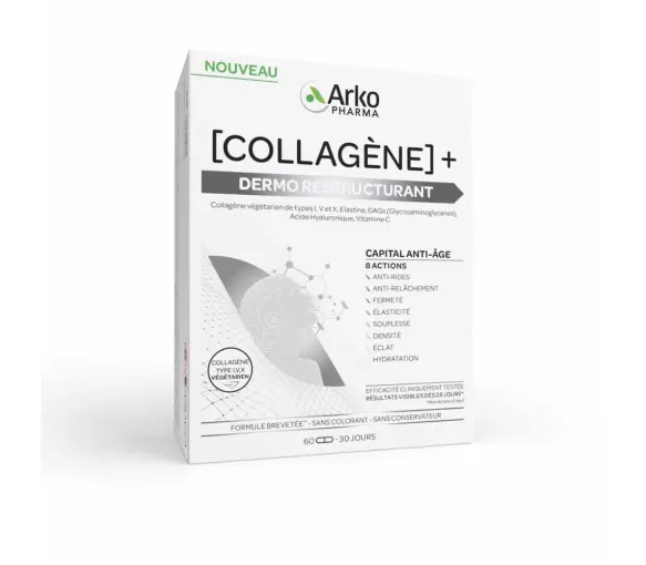 Collagène+ dermo restructurant Arkopharma - boite de 60 gélules - image 1