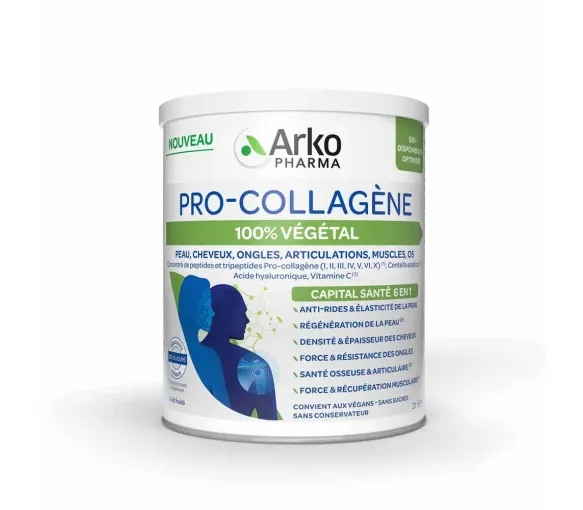 Pro-Collagène 100% végétal capital santé 6en1 Arkopharma - pot de 231g