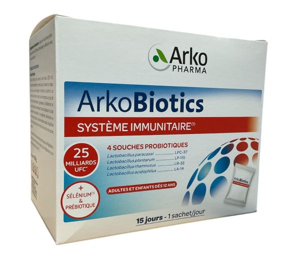 Arkobiotics système immunitaire Arko Pharma - boite de 15 sachets