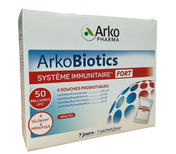 Arkobiotics système immunitaire fort Arko Pharma - boite de 7 sachets