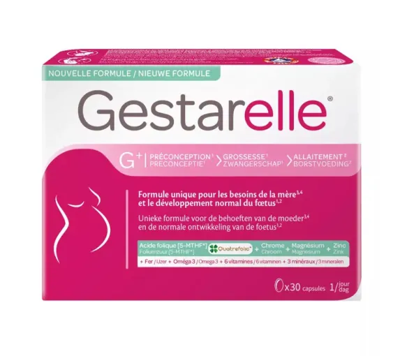 Gestarelle G+ préconception, grossesse & allaitement - boîte de 30 capsules