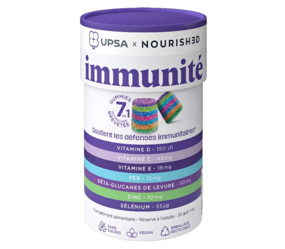 Gummies immunité 7en1 Upsa x Nourished - boite de 30 gummies - image 1