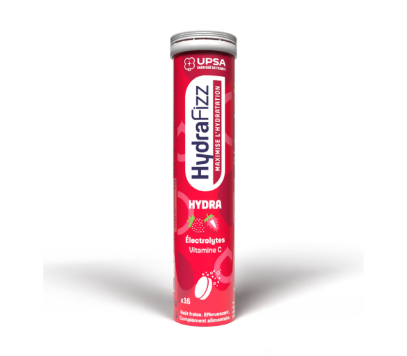 HydraFizz hydra goût fraise Upsa - tube de 16 comprimés effervescents - image 1