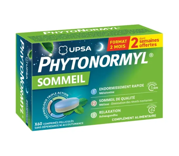 Phytonormyl Sommeil Upsa - boite de 60 comprimés offre spéciale