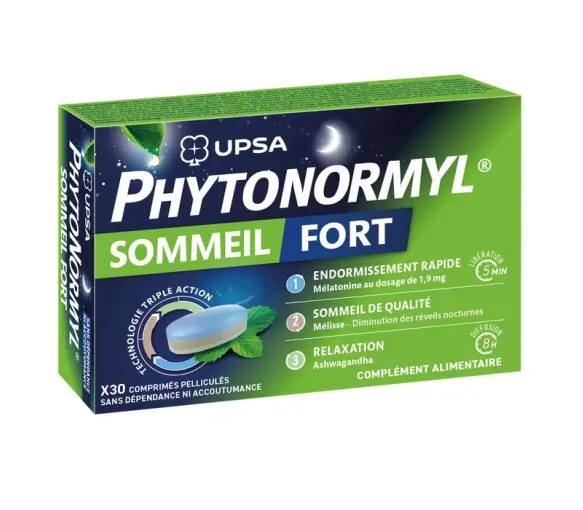 Phytonormyl Sommeil fort Upsa - boite de 30 comprimés