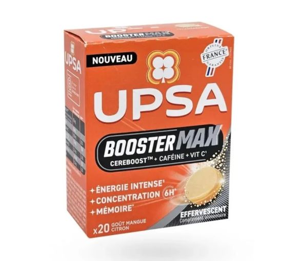 Booster Max Upsa – 20 cachets effervescents goût mangue citron - image 1