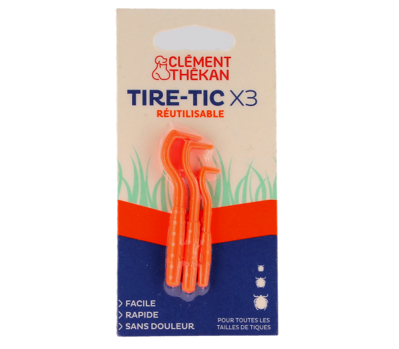 Tire-tic Clément Thékan - lot de 3 tire-tiques réutilisables - image 1