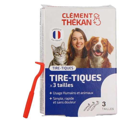Tire-tic Clément-Thékan – lot de 3 tire-tiques réutilisables