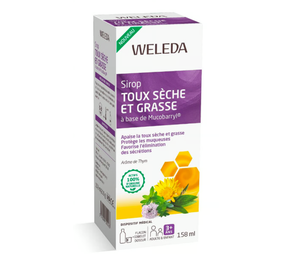 Sirop toux sèche et grasse Weleda - flacon de 158ml - image 1