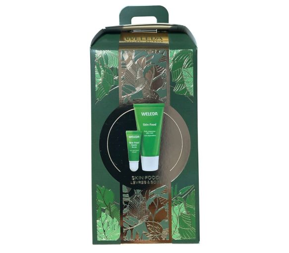 Coffret Skin Food lèvres et soin bio Weleda - coffret contenant 2 produits