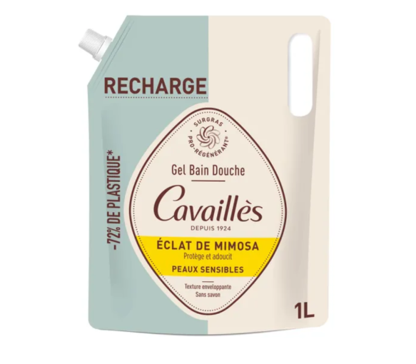 Recharge gel bain douche éclat de mimosa Rogé Cavaillès - éco-recharge de 1L