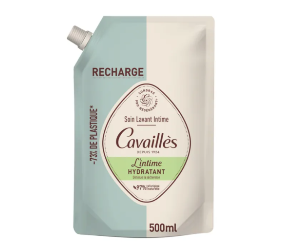 Soin toilette intime sècheresse Rogé Cavaillès - recharge de 500 ml