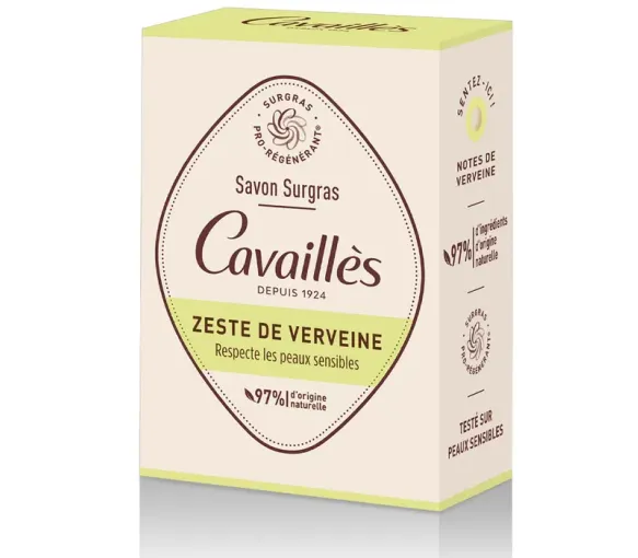 Savon surgras zeste de verveine Rogé Cavaillès - pain de 100g