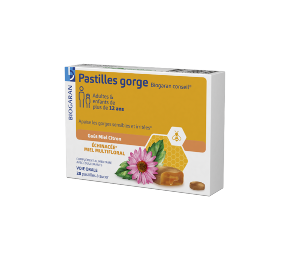 Pastilles gorge Biogaran - boite de 20 pastilles - image 1