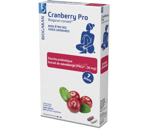 Cranberry Pro Biogaran - boite de 14 gélules
